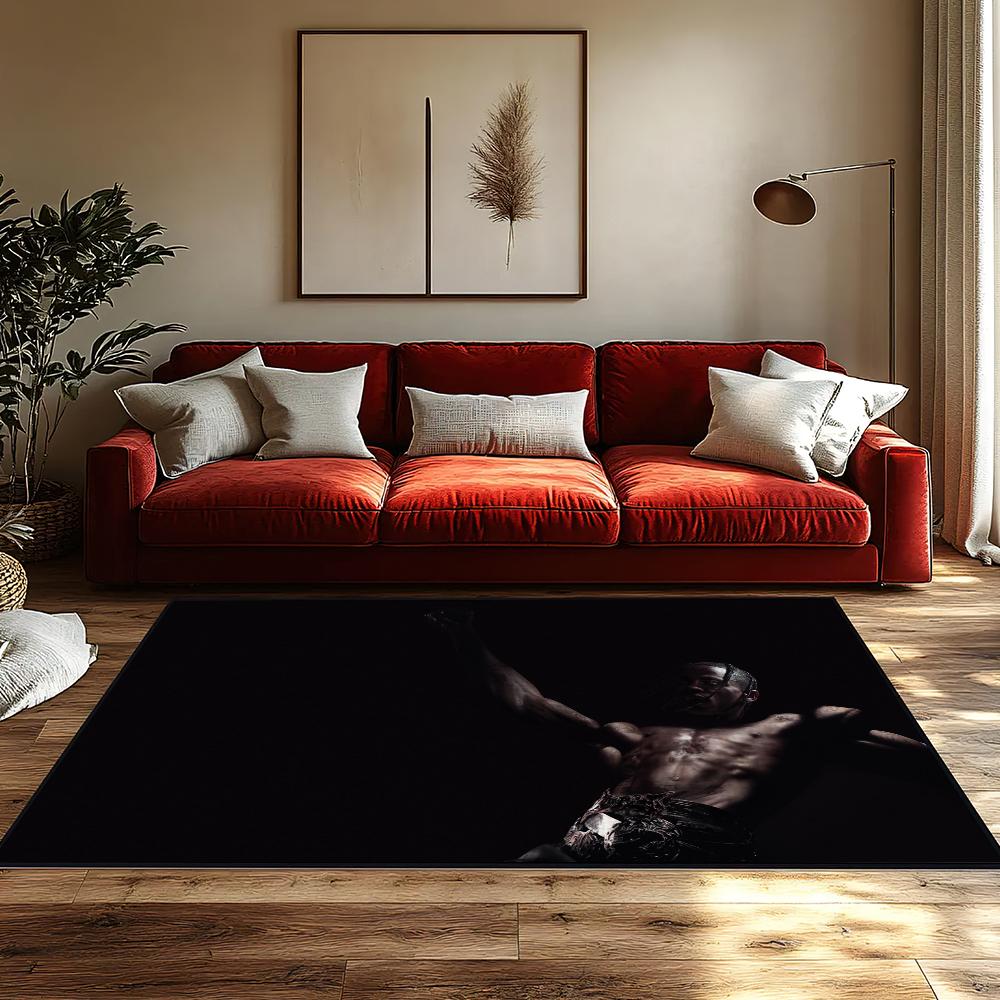 

Rapper T-Travis Cool S-Scott small carpet For House Bedroom Decoration Kitchen Bath Super Absorbent Rug Carpet Foot Non-slip 40cm x 60cm