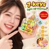 Cute Design Decompression Button Toy 7-Key Keyboard Keychain  Kids Bag Pendant