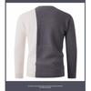 Men S Spliced Thick Knitted Pullover Casual Winter Sweater