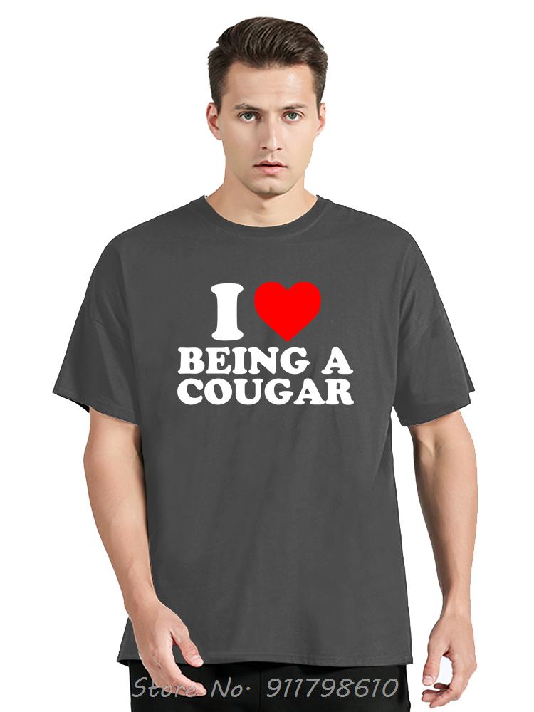 Funny I Love My Older Girlfriend Men's Clothing Summer Cotton Tshirt My Hot Cougar GF Oversized T-shirt Fashion Fitness T Shirt