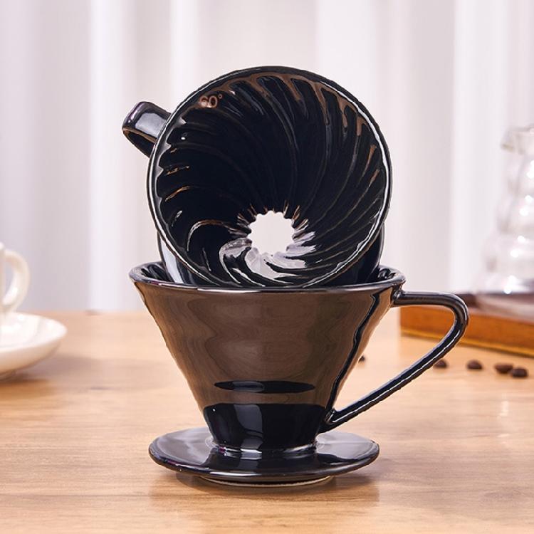 Ceramic Coffee Dripper Pouring Over Filter Funnel Cup Even Extraction Perfect For Coffee Enthusiasts