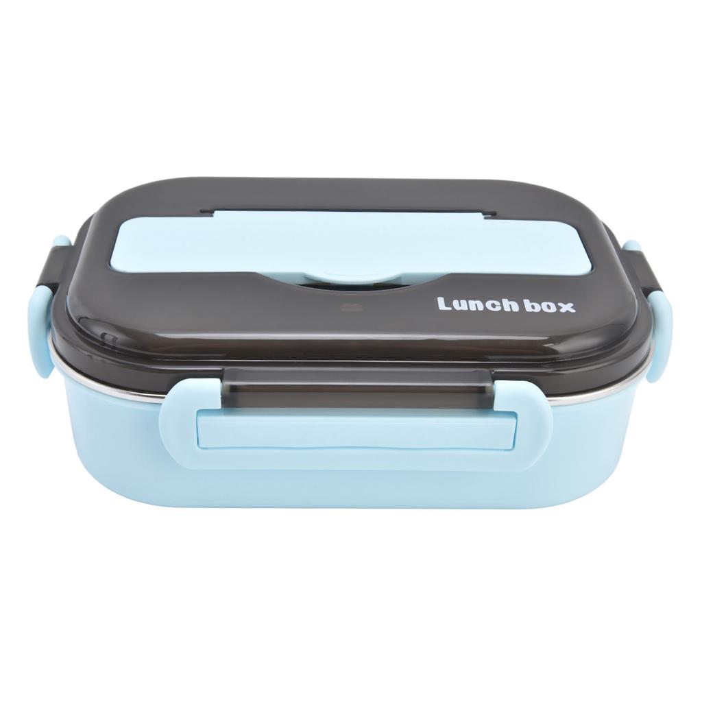 Lunch Box 1000ml Two Compartments Safe Durable Good Sealing Performance Portable Bento Box