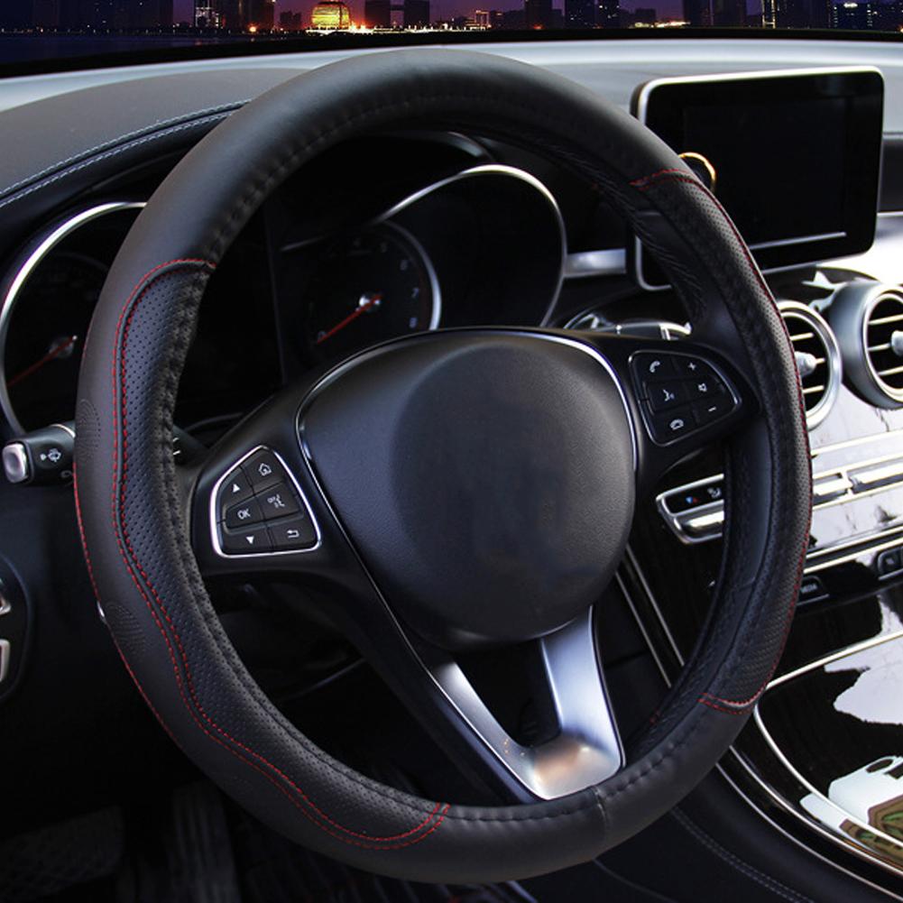 10 Colors Car Steering Wheel Cover Universal Volant Braid On the Steering-wheel Fashion Non-slip Funda Volante Auto Car