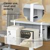 Non-drilling Under Desk Storage Basket Router Storage Rack Iron Hanging Basket for Office and Dormitory