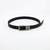 Buckle Polished Metal Womens Belt In Solid Color Versatile Paired With Jeans