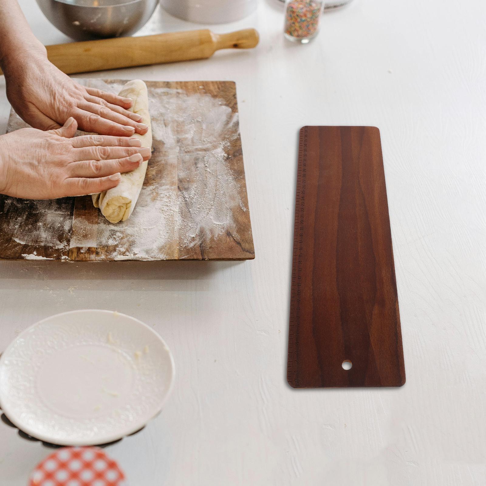 Baguette Dough Transfer Board Long Wooden Tray For Baking Bread Shaping Cutting Serving Kitchen Tool Pastry Board Baking Tray 38X12X0.5CM
