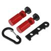 Portable Tall Stair Gauges with Holder and Carabiner for Framing Square Aluminum Alloy Tool for Accurate Carpenter Measurements