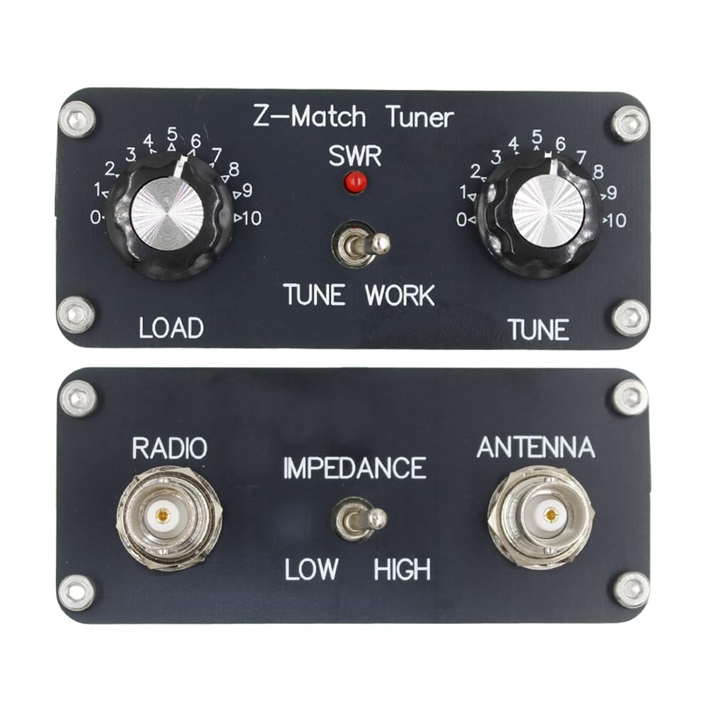 Xsdjasd QRP Z-Match Manual Antenna Tuner 5W 3-28 MHz HAM Tuner