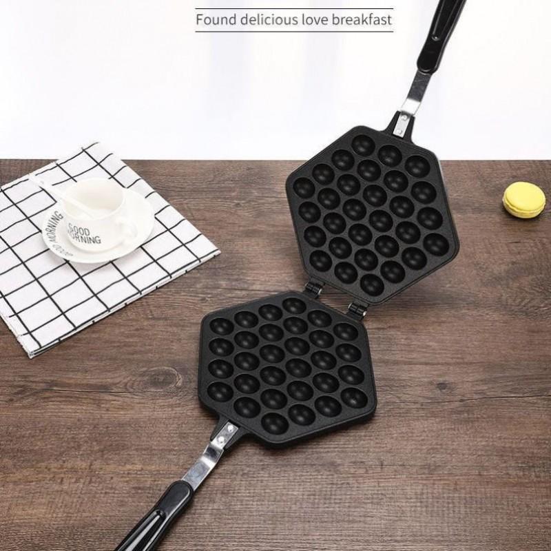Non-stick Egg Waffle Mold Home Baking Tool Crispy Cake Pan Kitchen Utensil