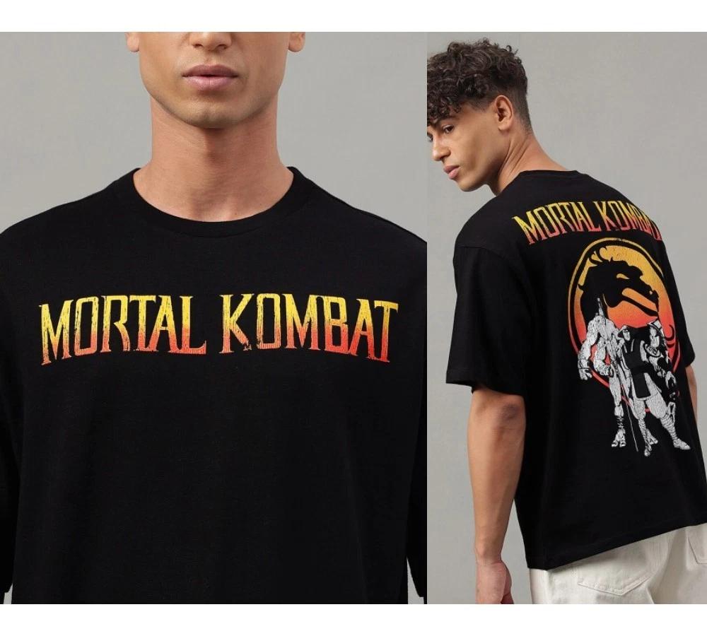 Mortal Kombat Printed Pure 2 sided Tshirt S