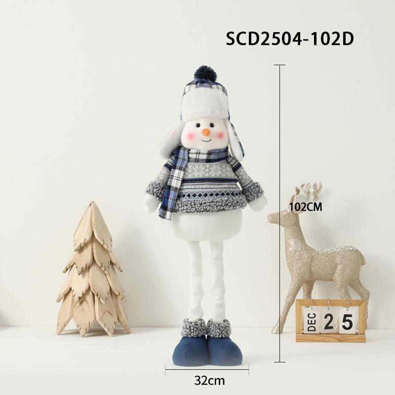 Mittelmeer Blau & Weiß Weihnachtsmütze Figuren Ornamente und Puppen