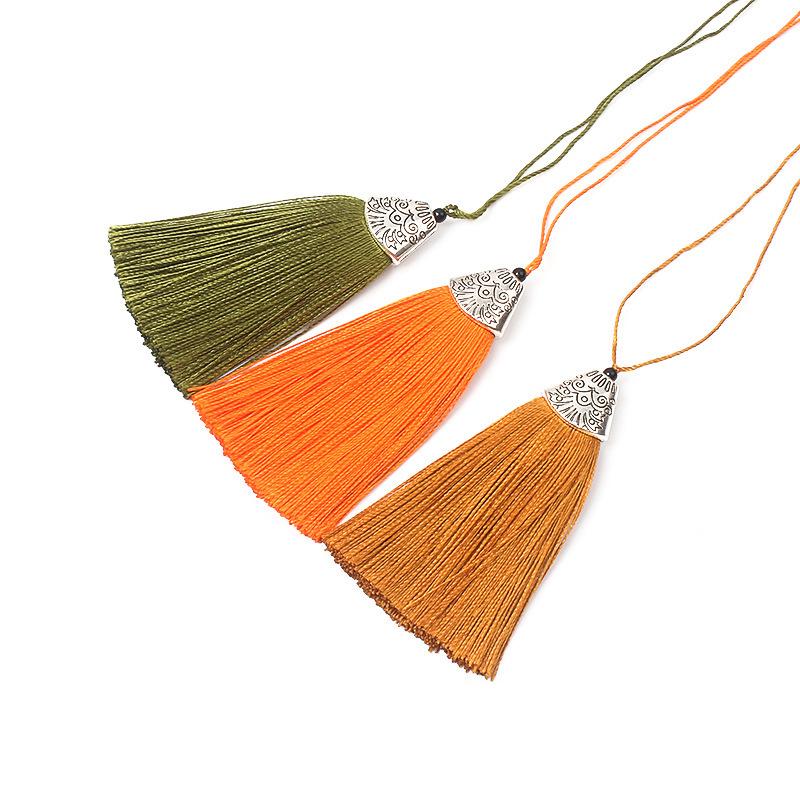 5Pcs 8cm Fish Mouth Tassel - DIY Fringe Trim for Handbag Fragrant Sachet Chinese Traditional Decorative Pendant for Costume Fan