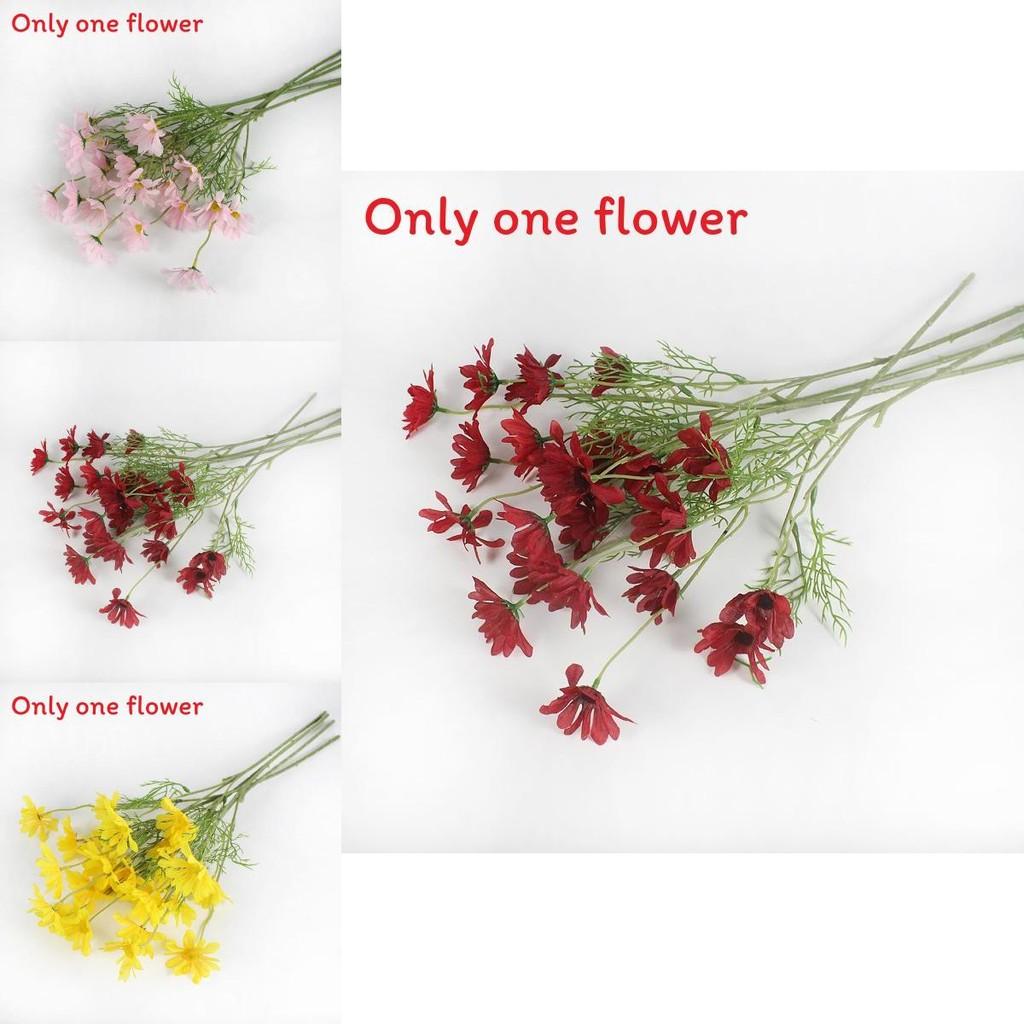 Plastic Symphyotrichum Novi Belgii Artificial Flowers 49cm Faux Floral Decor For Wedding And Outdoor Settings