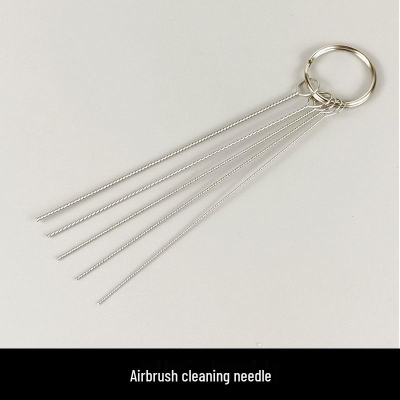 Airbrush Spray Gun Cleaning Kit: Includes Small Brush, Rinse Gun, Nozzle, and Four Ventilation Accessories for Auto Repair.