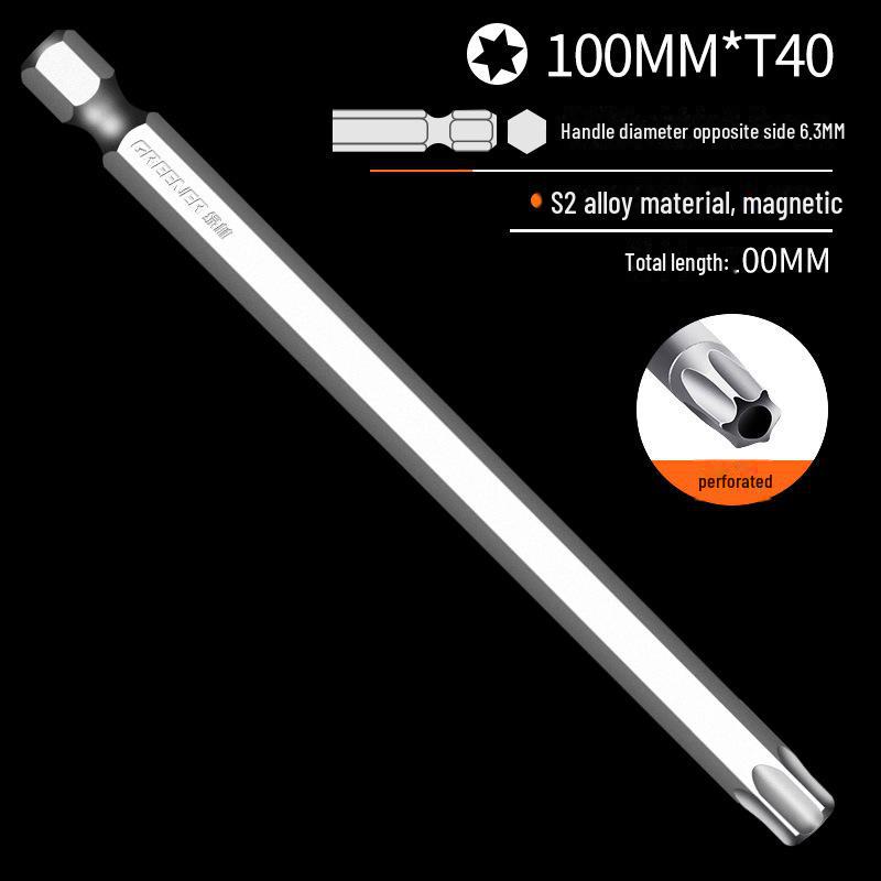 Lvlin S2 Single-ended Pozidriv Hex Wind Bit Screwdriver Head