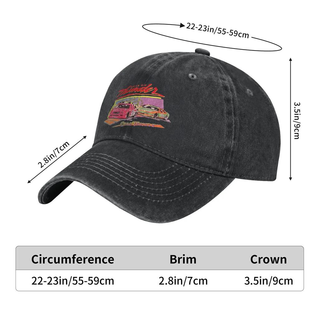 Tage des Donners Sonne Baseballkappe Altes Auto Unisex Unisex Druck Trucker-Mütze Sommer Mode Outdoor Sport Großhandel Baseballkappen