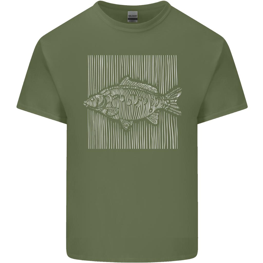 Carp Lines Fishing FisherUnisex Fish Angling Unisexs Light Cotton TShirt