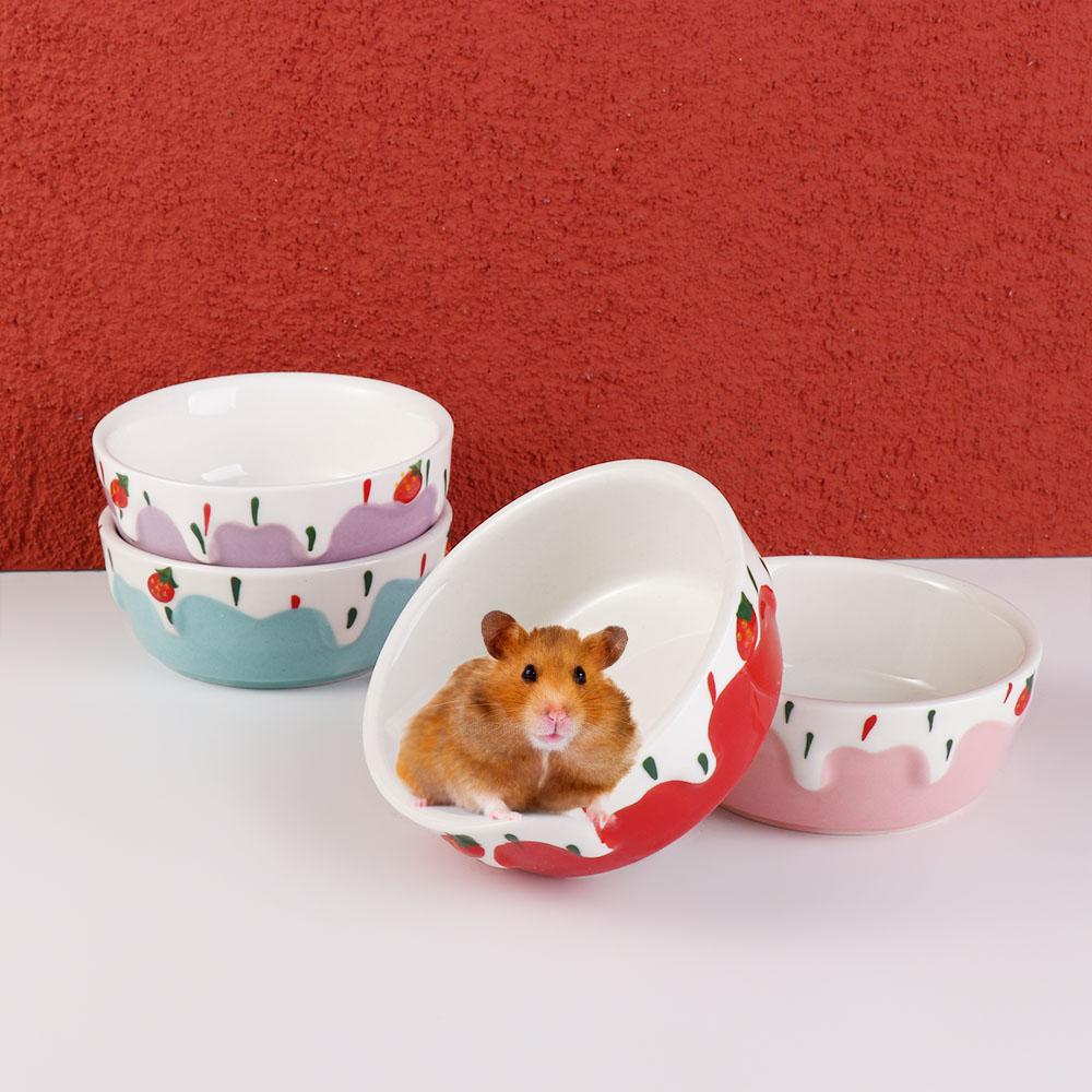 

Мелкие животные Шиншилла Керамическая песчанка Кормушка Миска для хомяка Товары для животных Поилка для воды фиолетовый