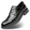 Spring New Men's Shoes  Dress Non-slip Leather Shoes Men's Wedding Groom Shoes Lace-up Fashion Men's Shoes