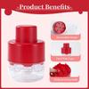Easy-Press Cherry Pitters 7 Holes Red Date Pitting Remover Olive Seed Squeeze Tool Kitchen Fruit Corer With Splatter Protector