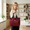 Foldable Shopping Bag Reusable Drawstring Grocery Bag Eco-Friendly Portable Tote Washable Nylon Shoulder Bag for Vegetables Fruits And Small Items