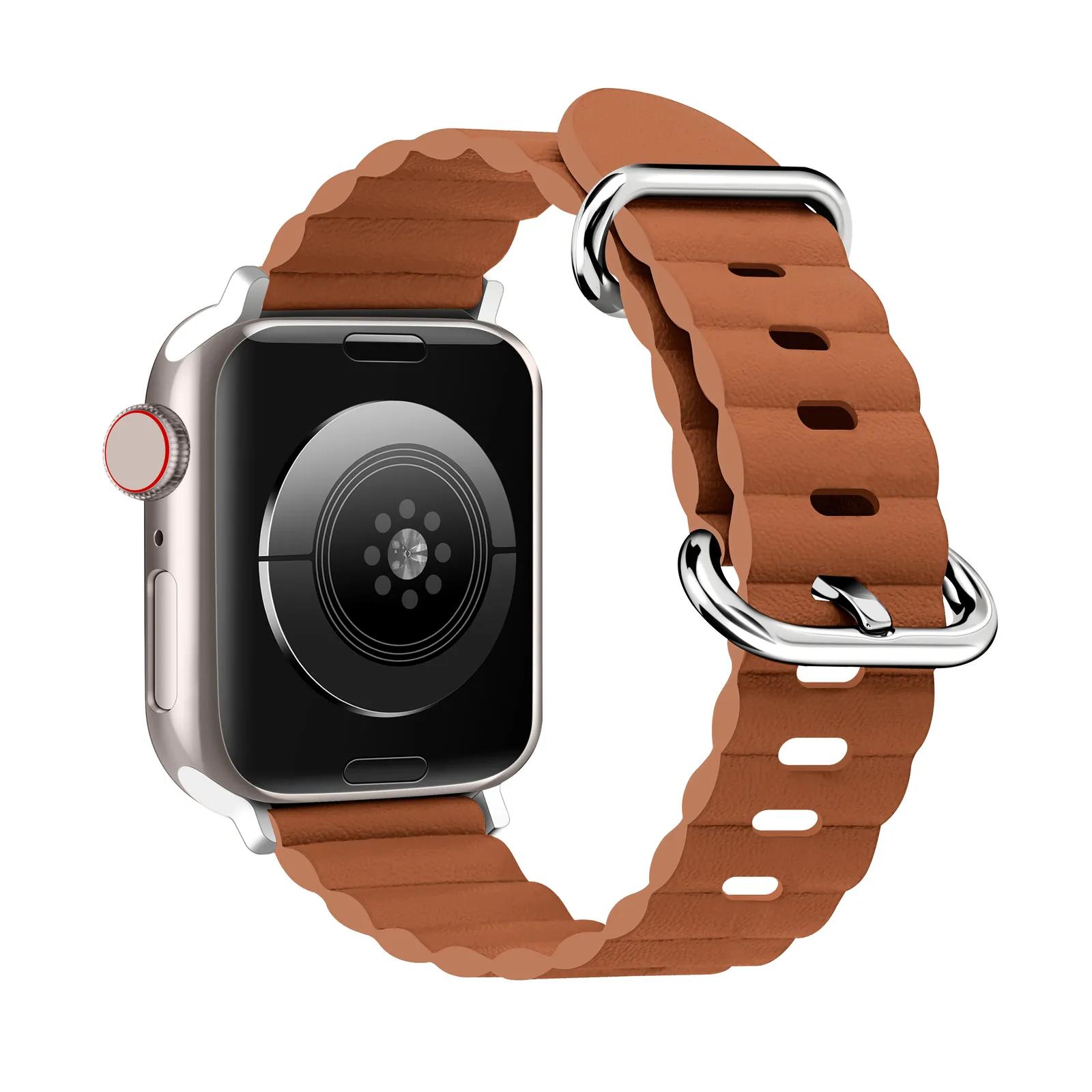 Кожаный ремешок Ocean Band для Apple Watch Ultra 49 мм серии SE 8 7 6 5 4 3 2 38 40 41 42 — фото 10