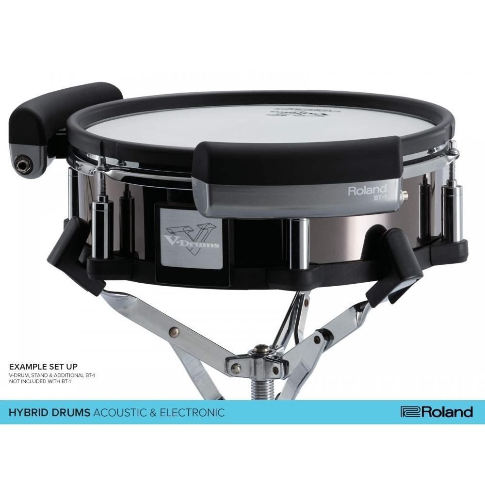 Roland BT-1 Drum Bar Trigger Pad for Hybrid & V Drums, Versatile Add-on Trigger Pad for V Pads and Acoustic Drums, Black