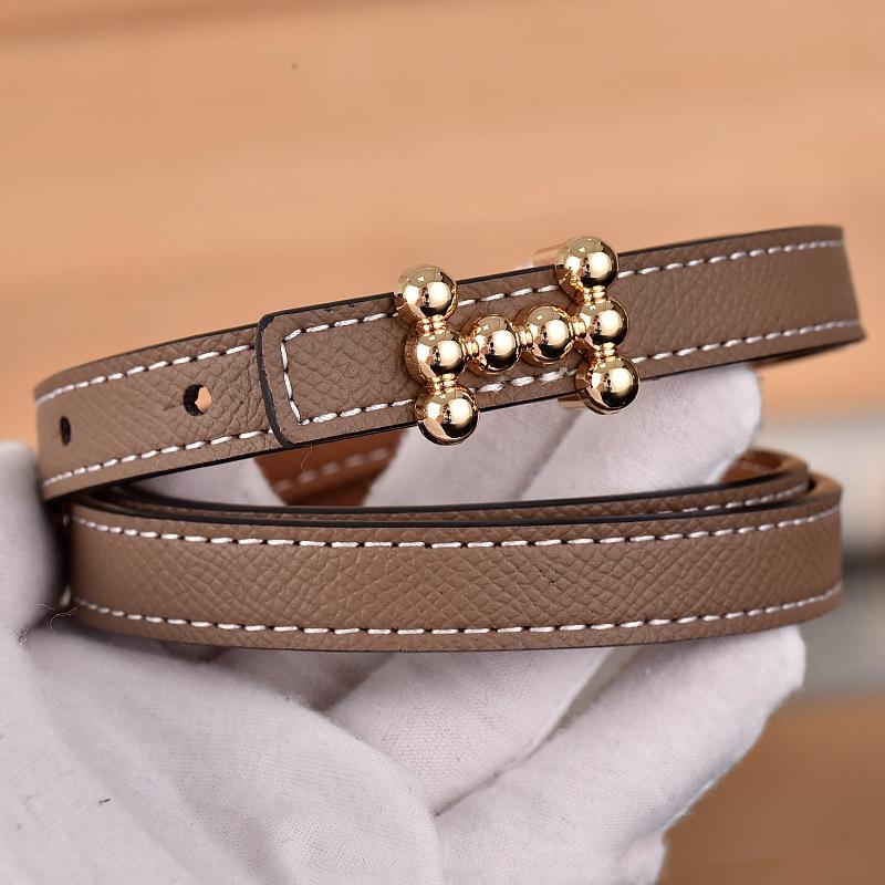 1.3cm Classic Belt Luxury Designer Famous Brand High Quality Leather Hot Women Belts For Dress
