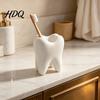 Pen Holder Toothbrush Holder 3D Printed Tooth Shape Storage Organizer Wide Shaped