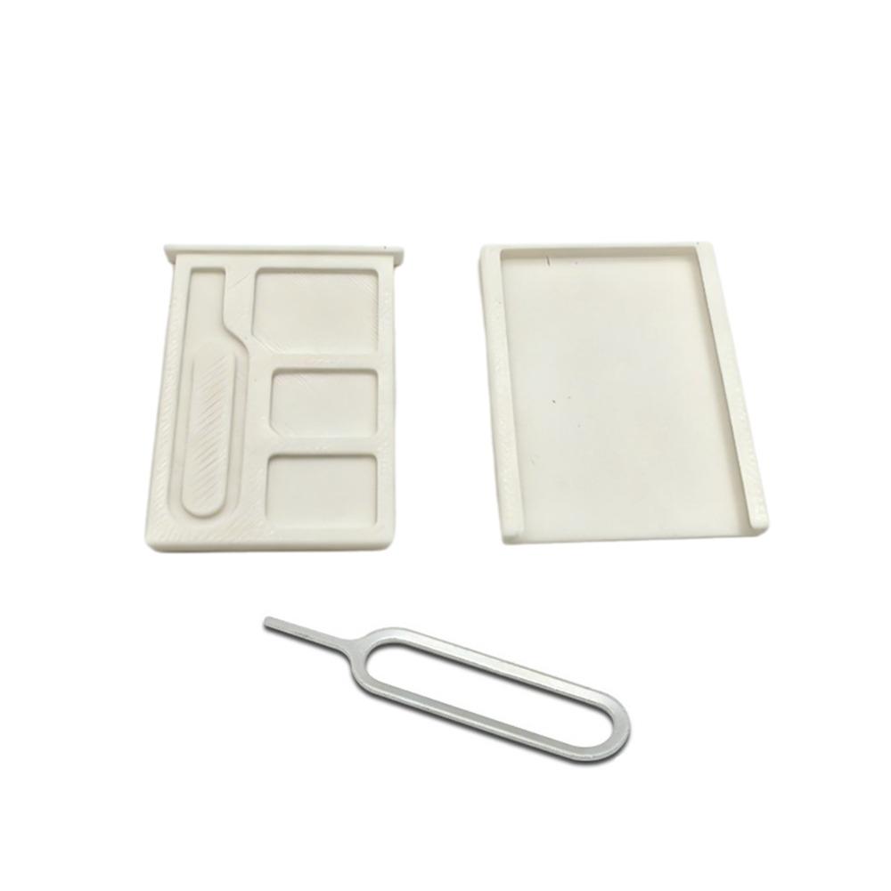 1PCS with Eject Pin 3D Printed SIM Card Storage Box Shockproof 2-Slots SIM Card Memory Card Storage 1-Slot TF Card