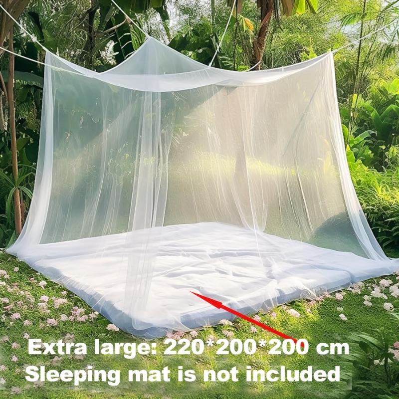 Sexy Mosquito Nets Palace Four Door King/Queen Double Size Home Single Beds Prevent Insect Outdoor Square Grace White Canopy Net