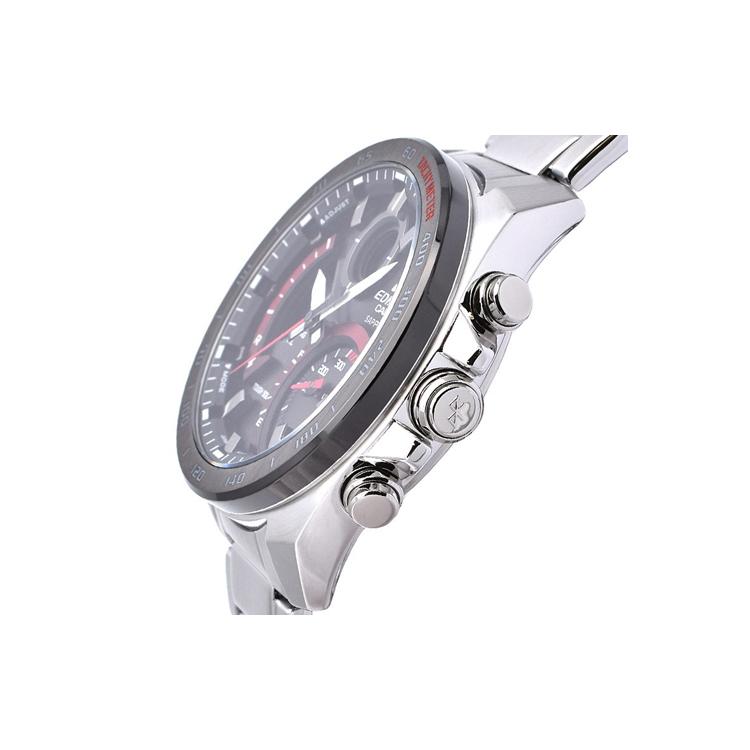 CASIO EDIFICE Solar Quartz Movement Stainless Steel Strap Watch Men's Watches Black Dial ECB-900YDB-1AJF