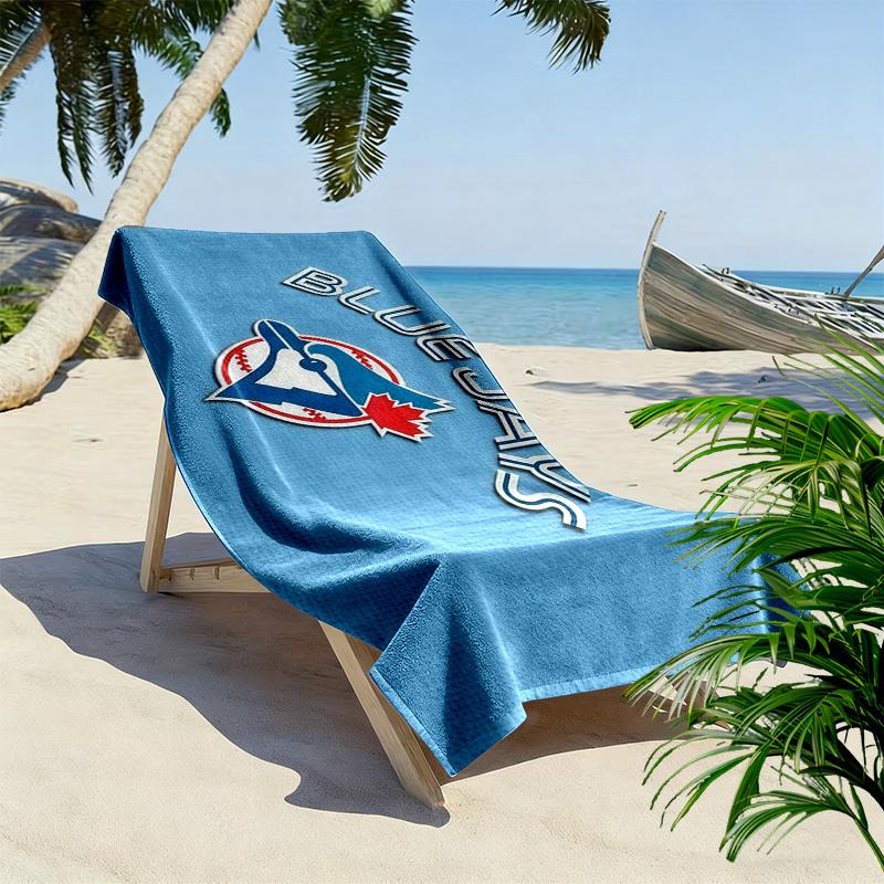 Toronto Blue Jays2 Print Beach Towel, Large Soft Quick Dry Towel for Beach Camping Swimming