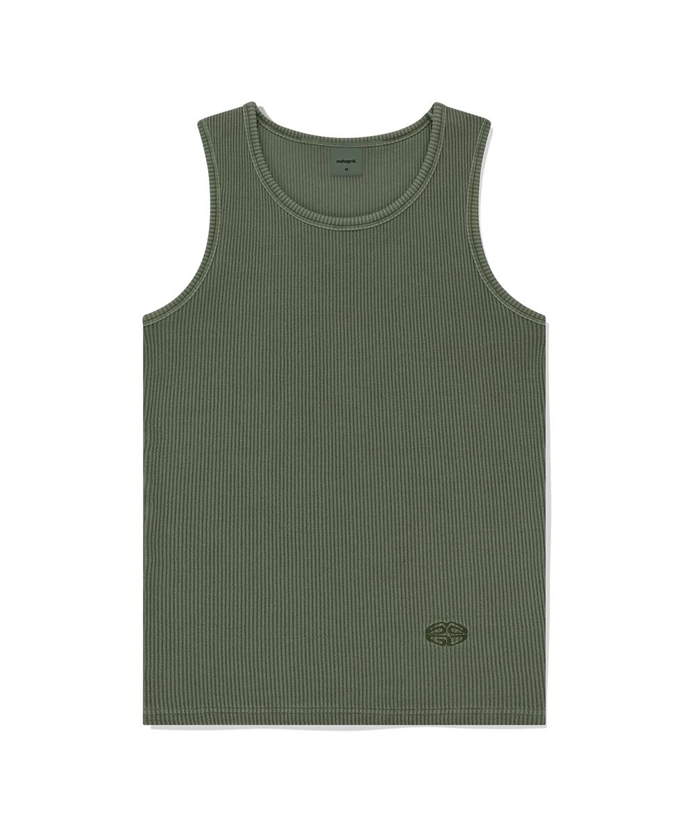 Maha Grid Pigment Eclipse Sleeveless Khaki(Mg2Fmmt541A) Khaki/M