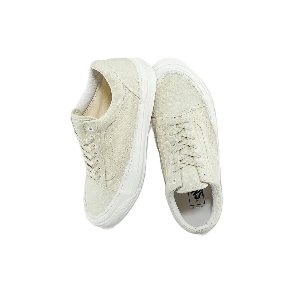 Vans OG Old Skool LX 'Raw Edge - Vintage White' (Unisex) Vintage White / True White Skate Shoes VN0A5FBE0VW