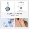 copper Charm Compatible With Bracelets Do It Yourself Jewellery Making Pink Zircon Authentic Red Blue Charm Bead Charms Ideal For Women Wedding Birthd
