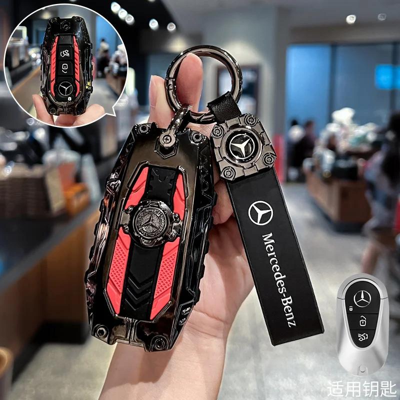 Carbon Fiber Key Fob Cover for Benz Key Case Protector Shell for Benz A-B-C Class S-Class G-Class E-Class CLA GLB CLS GLE GLC FF2
