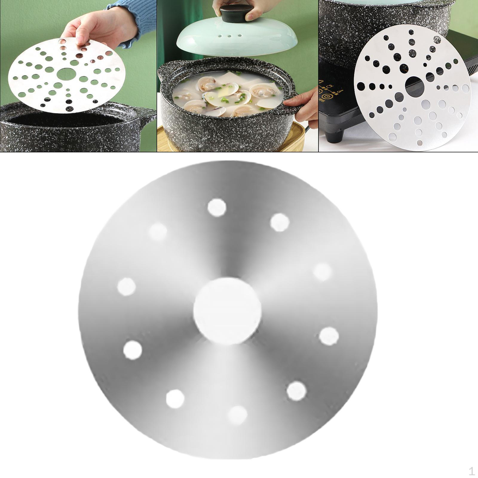 

Defrosting Tray for Quick Thawing, Heat Diffuser Plate Induction Cooktops 12.3cm