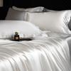 Set Copripiumino Matrimoniale 100% Seta di Gelso con Federe Set Comodi per Letto Lenzuolo in Lino Set Copriletto Setosi