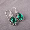 Pendientes Hechos a Mano de Plata de Ley 925 con Gema de Diópsido Cromado Regalo para el Día de la Madre EE-97-2