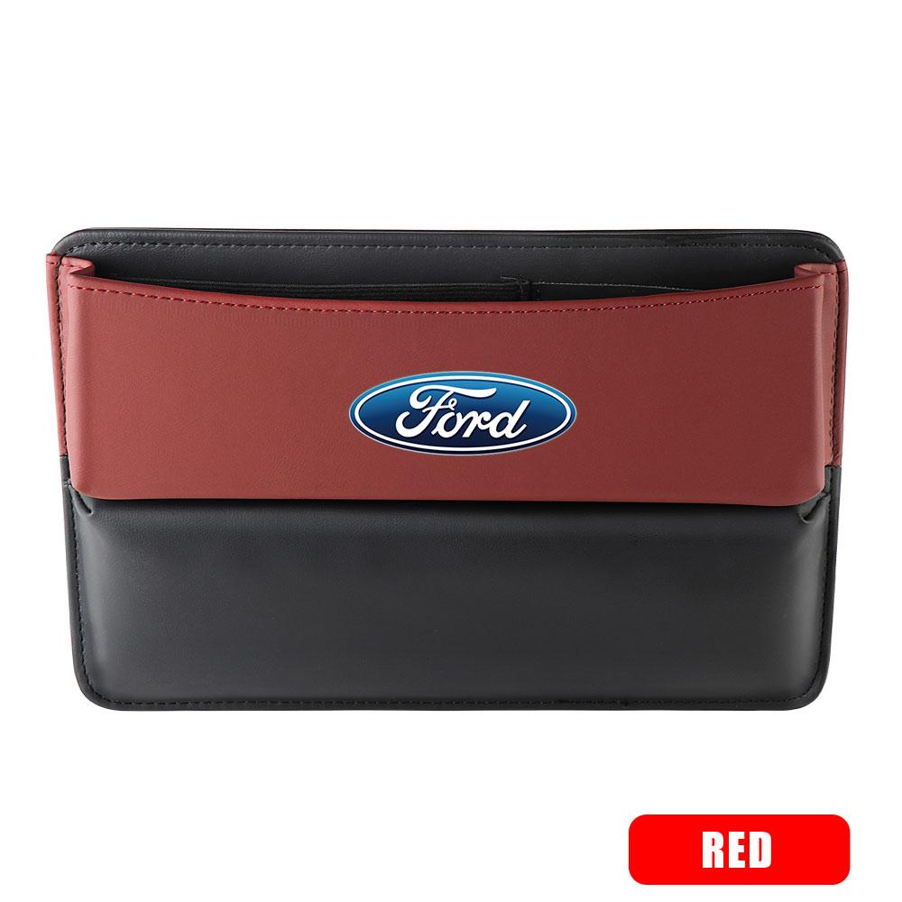 SZSF4 Car Seat Gap Storage Box Leathe Auto Seat Side Slit Orgianizer For Ford Mustang Taurus Escape Kuga Shelby Explorer STRACING CMax
