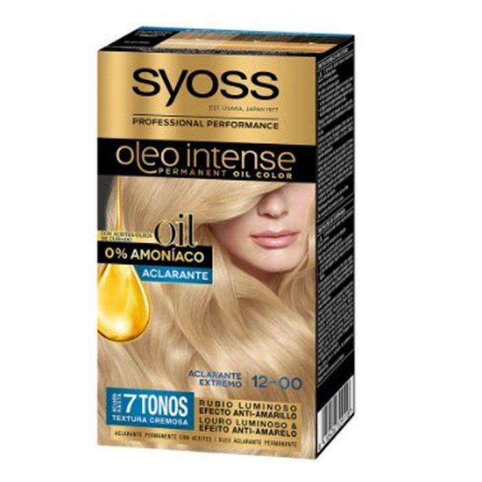

Перманентная краска для волос Syoss Oleo Intense 12-0 Экстремальное осветление