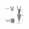 Heren Ketting, Pijlpunten Kunai Hanger, Roestvrij Staal Primitieve Stammen Speer Kettingen, Mannen Kunai Etnische Viking Ketting