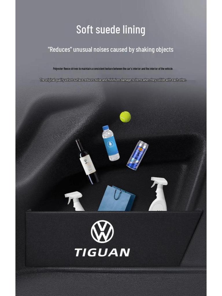 Divizor Cutie de Depozitare/Portbagaj pentru Volkswagen Tiguan L 2023 - Îmbunătățiți Interiorul Mașinii cu Produse de Modificare și Decorare.