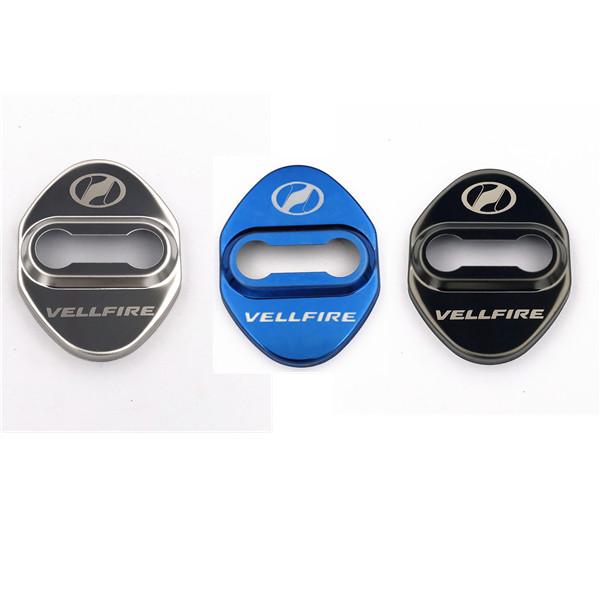 

car sticker for Toyota Yaris Camry Corolla Harrier C-HR CHR Alphard 86 Vellfire TRD Auris RAV4 Hulix Door Lock Cover stianless carbob fiber