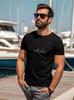 Summer Casual Tshirt Simple And Comfortable Unisexs Organic Cotton Tshirt London Skyline Line Art Fashion Trend