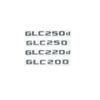 Mcnky6 3D ABS Chrome/Black Letters Emblem for Mercedes GLC X253 - GLC260/GLC300/GLC350/GLC220d/GLC350e 4MATIC Trunk Logo Sticker