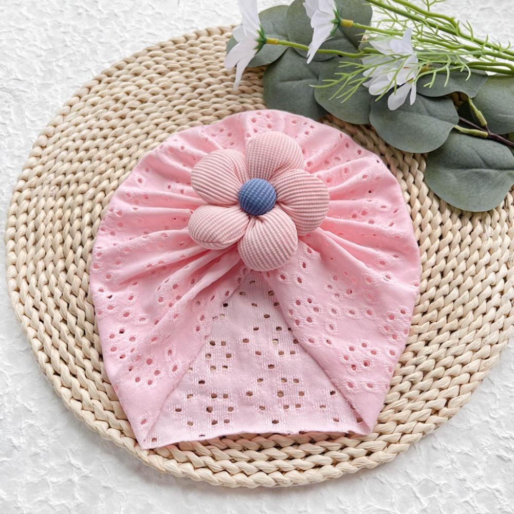 Hollow Out Baby Girl Hat Breathable Baby Hat Cute Toddler Headwraps  Spring