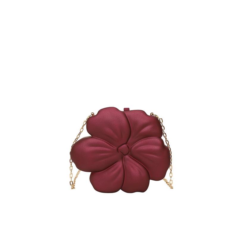 Personalized acrylic mini flower bag female 2025 new European and American sweet and cool style Spice Girl chain bag crossbody red envelope