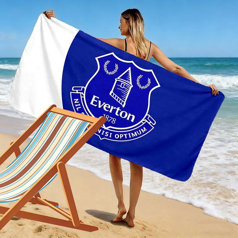 Everton Print Beach Towel, Large Soft Quick Dry Towel for Beach Camping Swimming